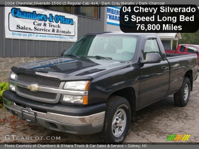 2004 Chevrolet Silverado 1500 LS Regular Cab 4x4 in Dark Gray Metallic