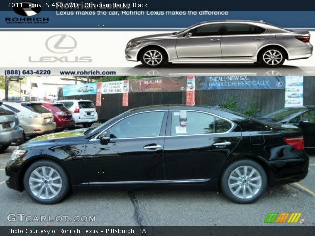 2011 Lexus LS 460 AWD in Obsidian Black