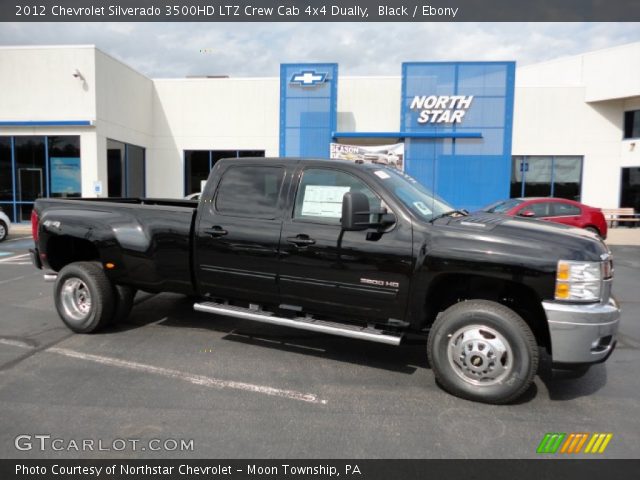 2012 Chevrolet Silverado 3500HD LTZ Crew Cab 4x4 Dually in Black