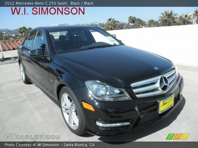 2012 Mercedes-Benz C 250 Sport in Black