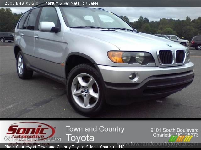 2003 BMW X5 3.0i in Titanium Silver Metallic