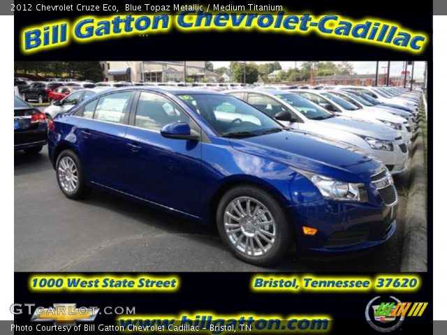 2012 Chevrolet Cruze Eco in Blue Topaz Metallic