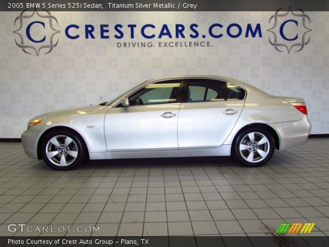 2005 BMW 5 Series 525i Sedan in Titanium Silver Metallic