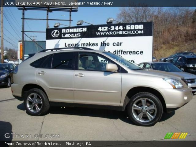 2006 Lexus RX 400h AWD Hybrid in Savannah Metallic