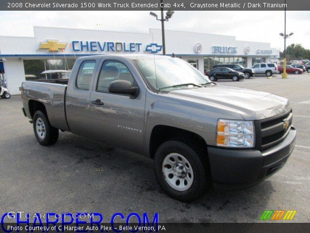 2008 Chevrolet Silverado 1500 Work Truck Extended Cab 4x4 in Graystone Metallic