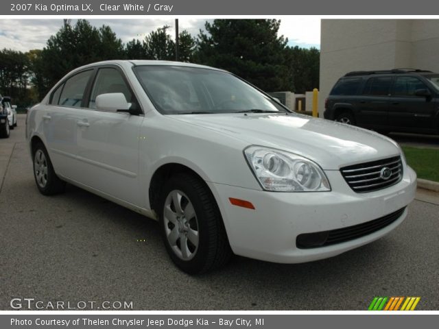 2007 Kia Optima LX in Clear White