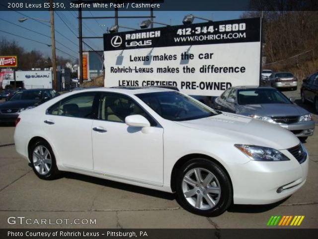 2008 Lexus ES 350 in Starfire White Pearl