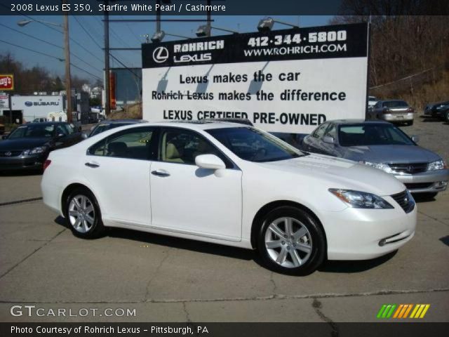 2008 Lexus ES 350 in Starfire White Pearl