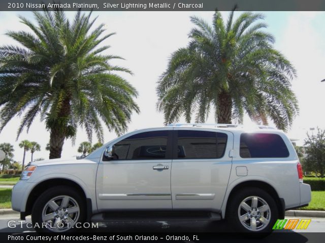 2010 Nissan Armada Platinum in Silver Lightning Metallic
