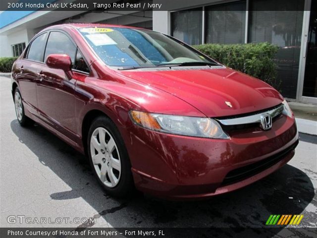 2006 Honda Civic LX Sedan in Tango Red Pearl