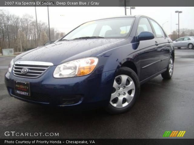 2007 Kia Spectra EX Sedan in Deep Ocean Blue