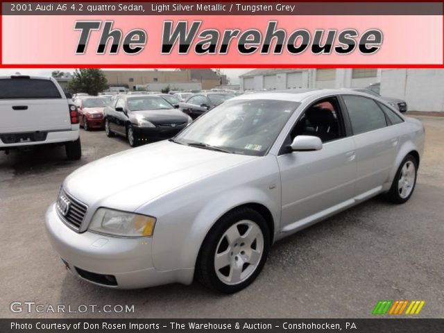 2001 Audi A6 4.2 quattro Sedan in Light Silver Metallic