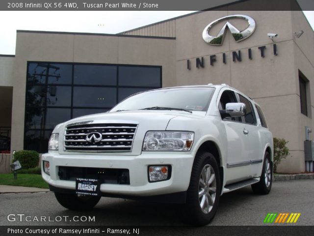 2008 Infiniti QX 56 4WD in Tuscan Pearl White