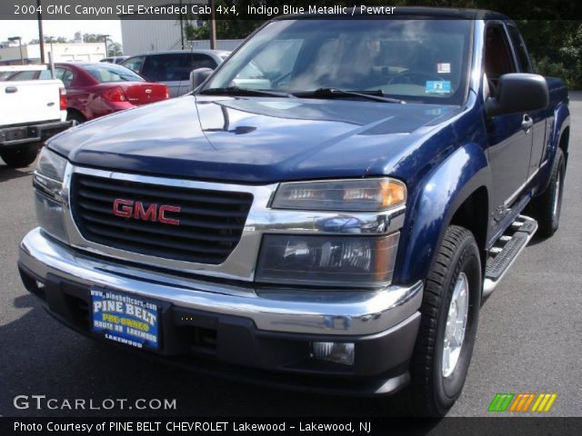 2004 GMC Canyon SLE Extended Cab 4x4 in Indigo Blue Metallic