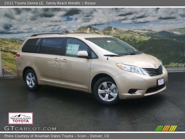 2012 Toyota Sienna LE in Sandy Beach Metallic