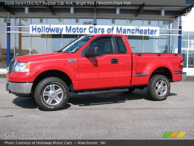 2008 Ford F150 XLT Regular Cab 4x4 in Bright Red