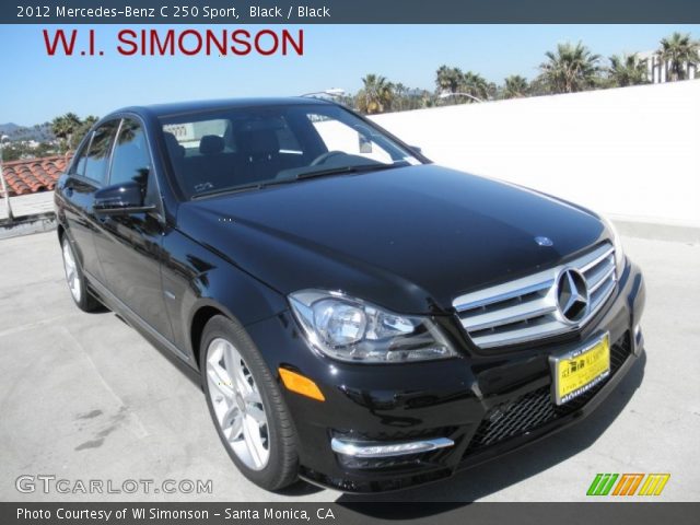 2012 Mercedes-Benz C 250 Sport in Black