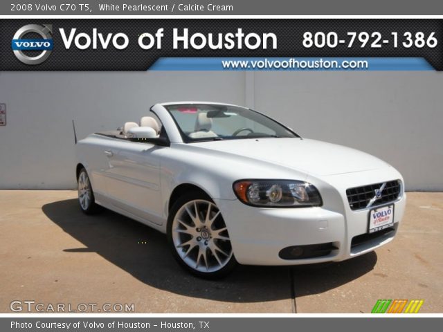 2008 Volvo C70 T5 in White Pearlescent