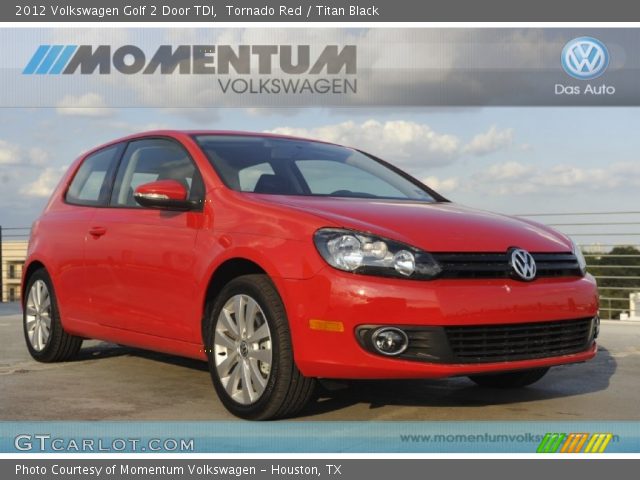 2012 Volkswagen Golf 2 Door TDI in Tornado Red