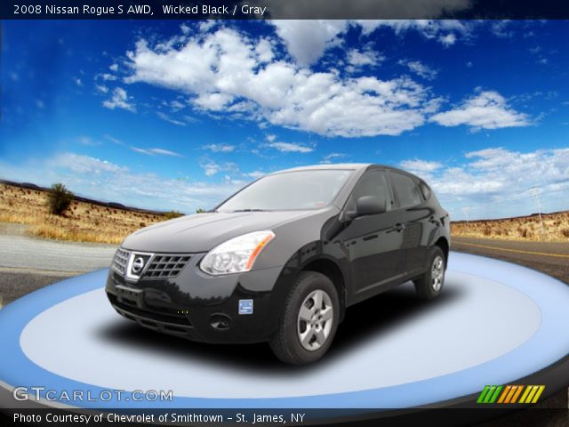 2008 Nissan Rogue S AWD in Wicked Black