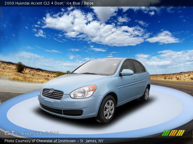 2009 Hyundai Accent GLS 4 Door in Ice Blue