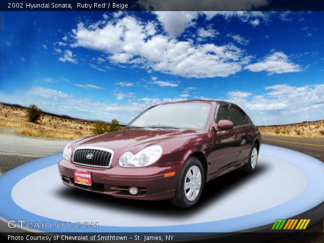 2002 Hyundai Sonata  in Ruby Red