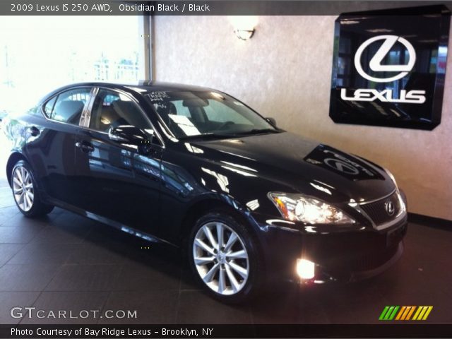 2009 Lexus IS 250 AWD in Obsidian Black