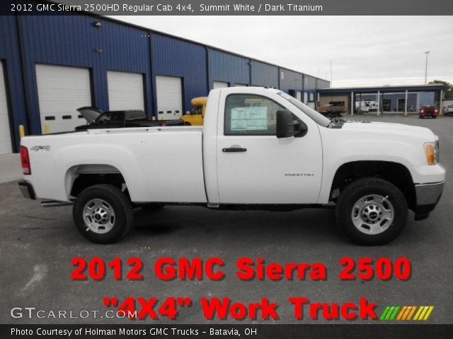 2012 GMC Sierra 2500HD Regular Cab 4x4 in Summit White