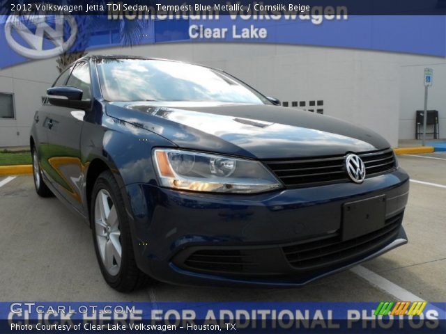2012 Volkswagen Jetta TDI Sedan in Tempest Blue Metallic