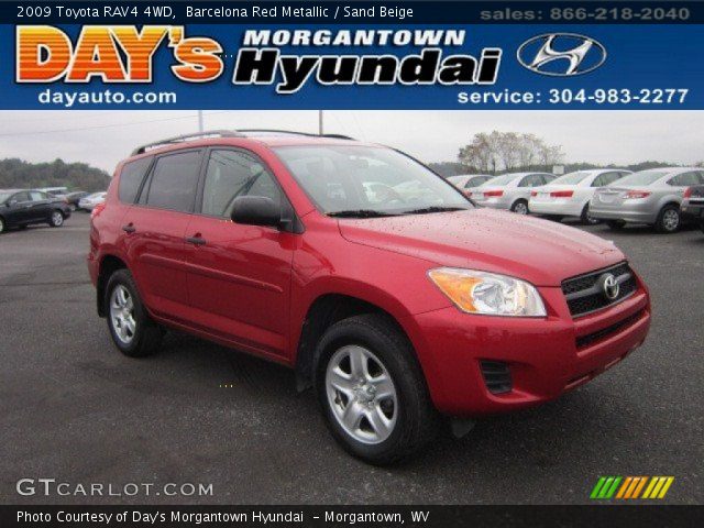 2009 Toyota RAV4 4WD in Barcelona Red Metallic