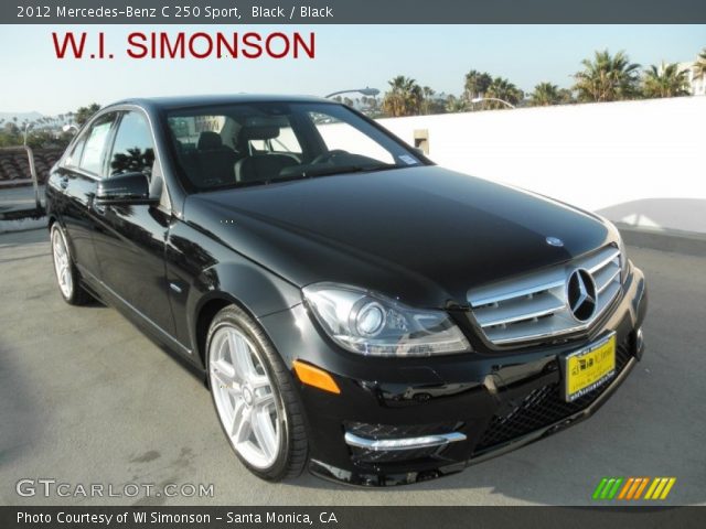 2012 Mercedes-Benz C 250 Sport in Black