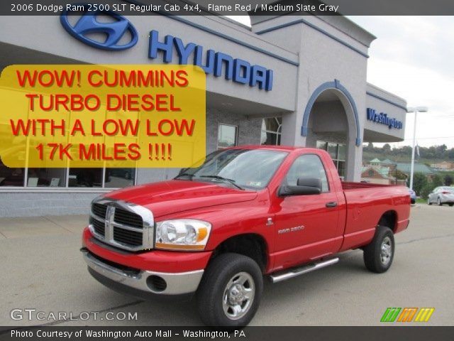 2006 Dodge Ram 2500 SLT Regular Cab 4x4 in Flame Red