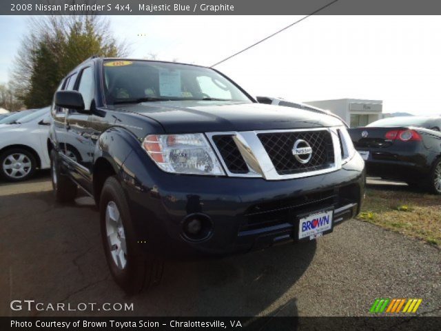 2008 Nissan Pathfinder S 4x4 in Majestic Blue