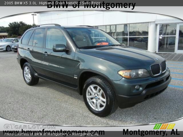 2005 BMW X5 3.0i in Highland Green Metallic