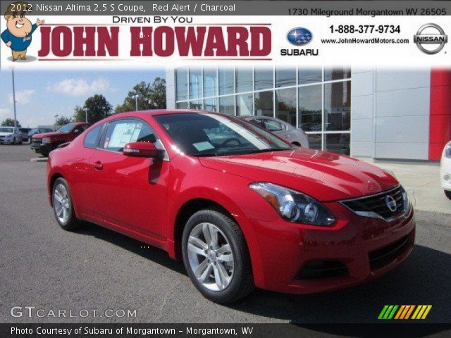 2012 Nissan altima coupe red interior #6