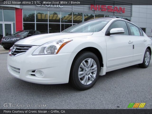 2012 Nissan Altima 2.5 SL in Winter Frost White