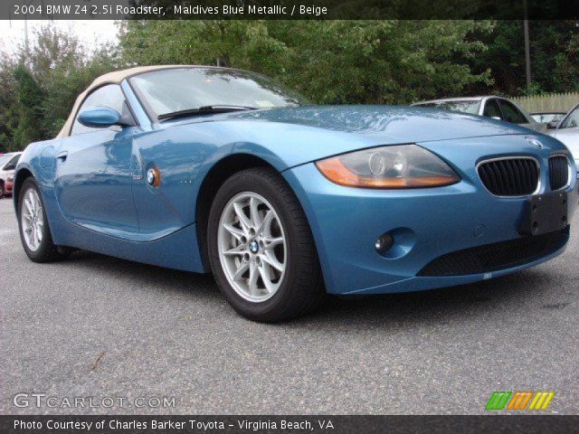 2004 BMW Z4 2.5i Roadster in Maldives Blue Metallic