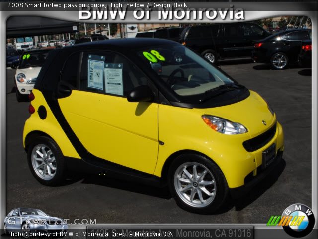 2008 Smart fortwo passion coupe in Light Yellow