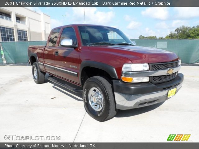 2001 Chevrolet Silverado 2500HD LS Extended Cab in Dark Carmine Red Metallic