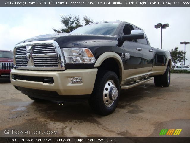 2012 Dodge Ram 3500 HD Laramie Longhorn Crew Cab 4x4 Dually in Black