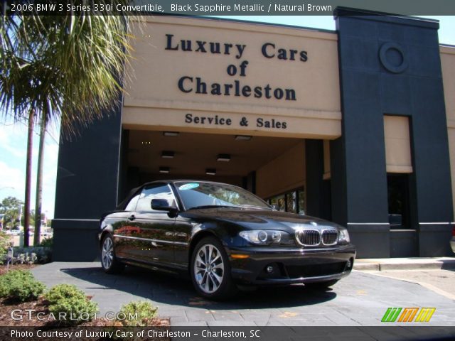 2006 BMW 3 Series 330i Convertible in Black Sapphire Metallic