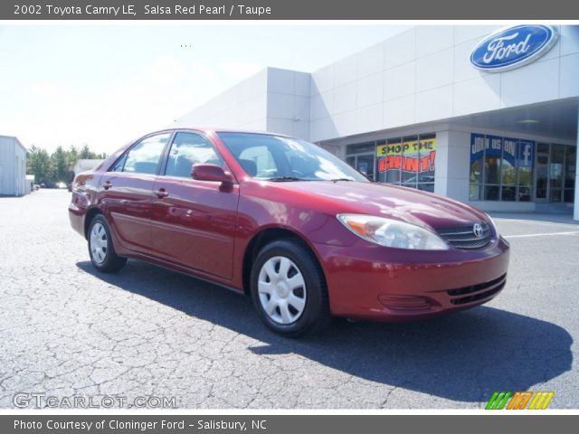 2002 Toyota Camry LE in Salsa Red Pearl