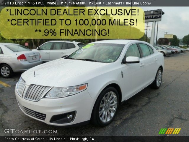 2010 Lincoln MKS FWD in White Platinum Metallic Tri-Coat