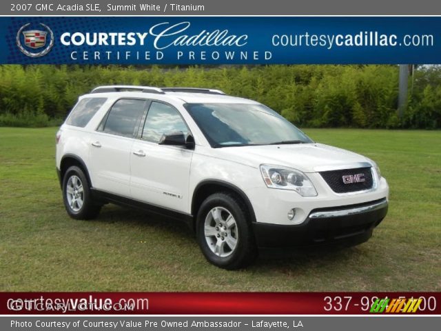2007 GMC Acadia SLE in Summit White