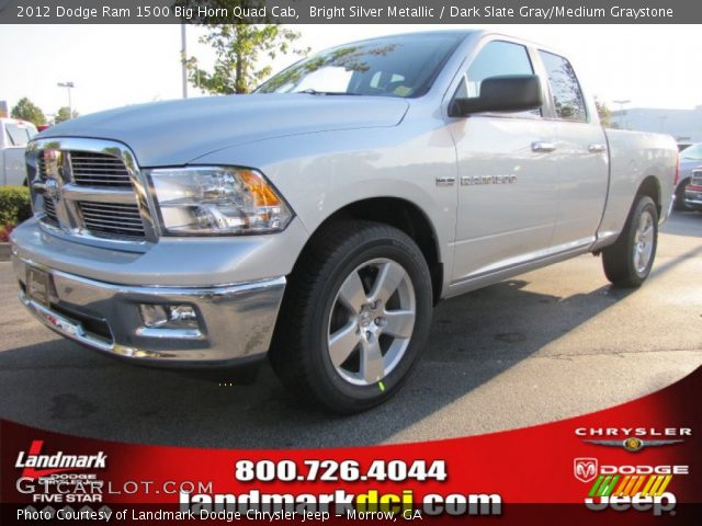 2012 Dodge Ram 1500 Big Horn Quad Cab in Bright Silver Metallic