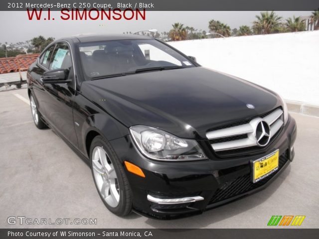 2012 Mercedes-Benz C 250 Coupe in Black