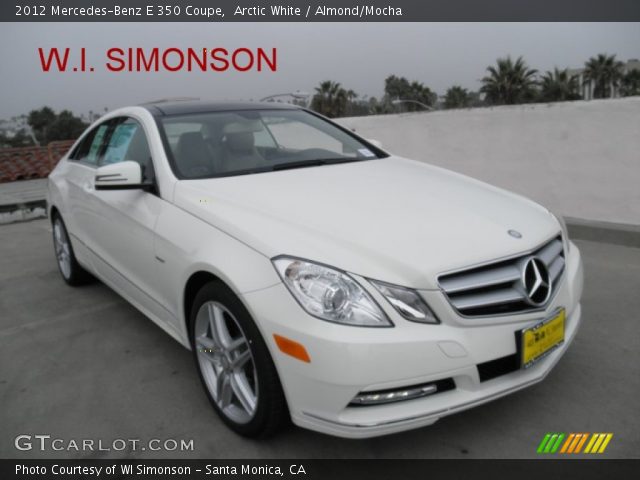 2012 Mercedes-Benz E 350 Coupe in Arctic White