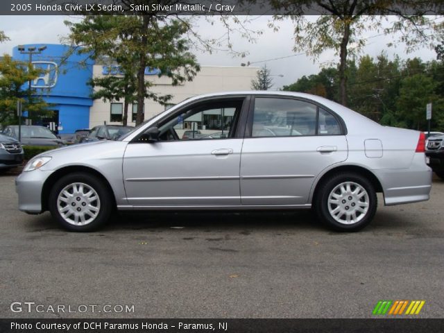 2005 Honda Civic LX Sedan in Satin Silver Metallic