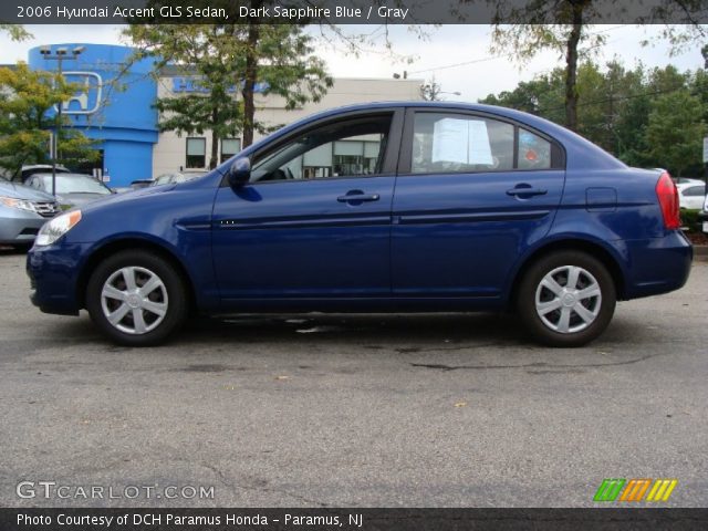 2006 Hyundai Accent GLS Sedan in Dark Sapphire Blue