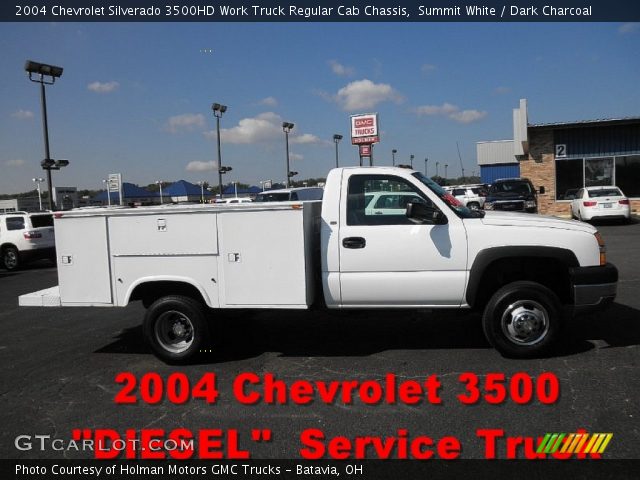 2004 Chevrolet Silverado 3500HD Work Truck Regular Cab Chassis in Summit White